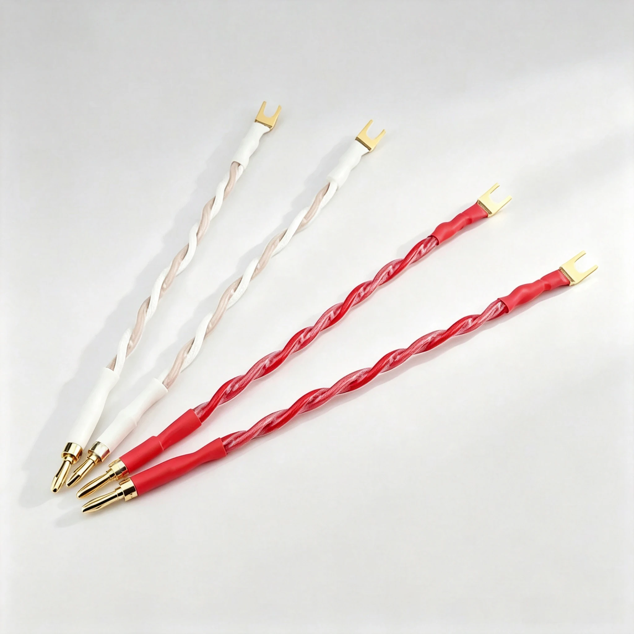 Kabel audio HiFi 4 szt. do połączenia głośników, (2,8 mm² x 4), złącza bananowe (Y) — zdjęcie produktu 5