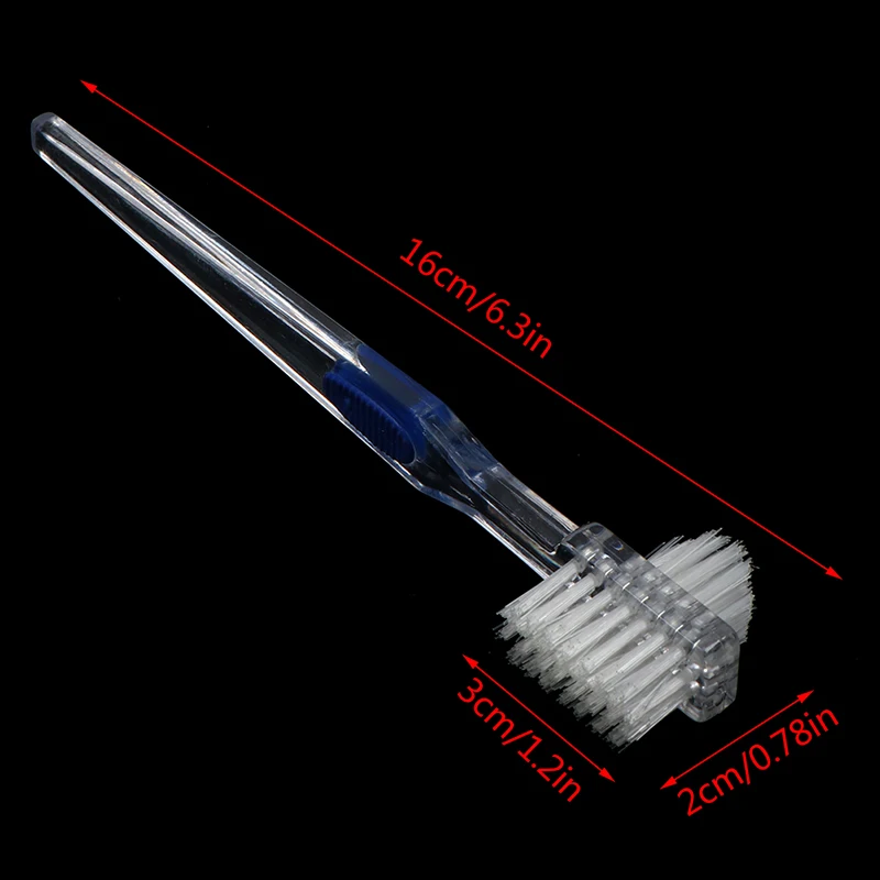 Szczoteczka do czyszczenia protez pielęgnacja jamy ustnej podwójna stronna szczoteczka do zębów zęby dentystyczne miękka szczotka