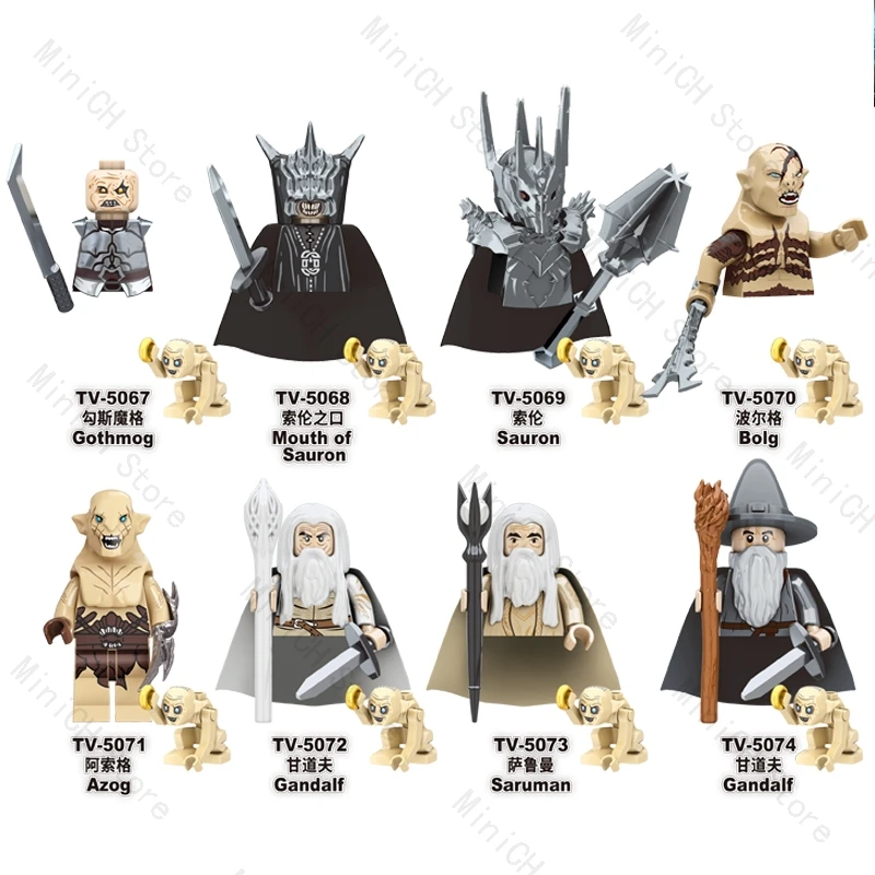 TV8403TV6410 anneaux de seigneur elfes Orcs armée nain Rohan Mini figurines de jouets d'action blocs de construction jouets d'assemblage pour enfants cadeau d'anniversaire
