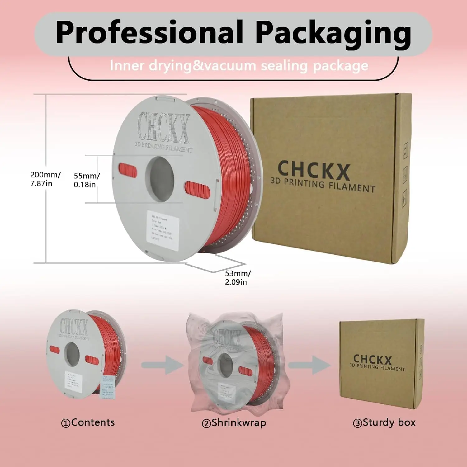 ASA Filament Bundle 10kg 3D Printer Filament, 1.75mm, 1KG Spool