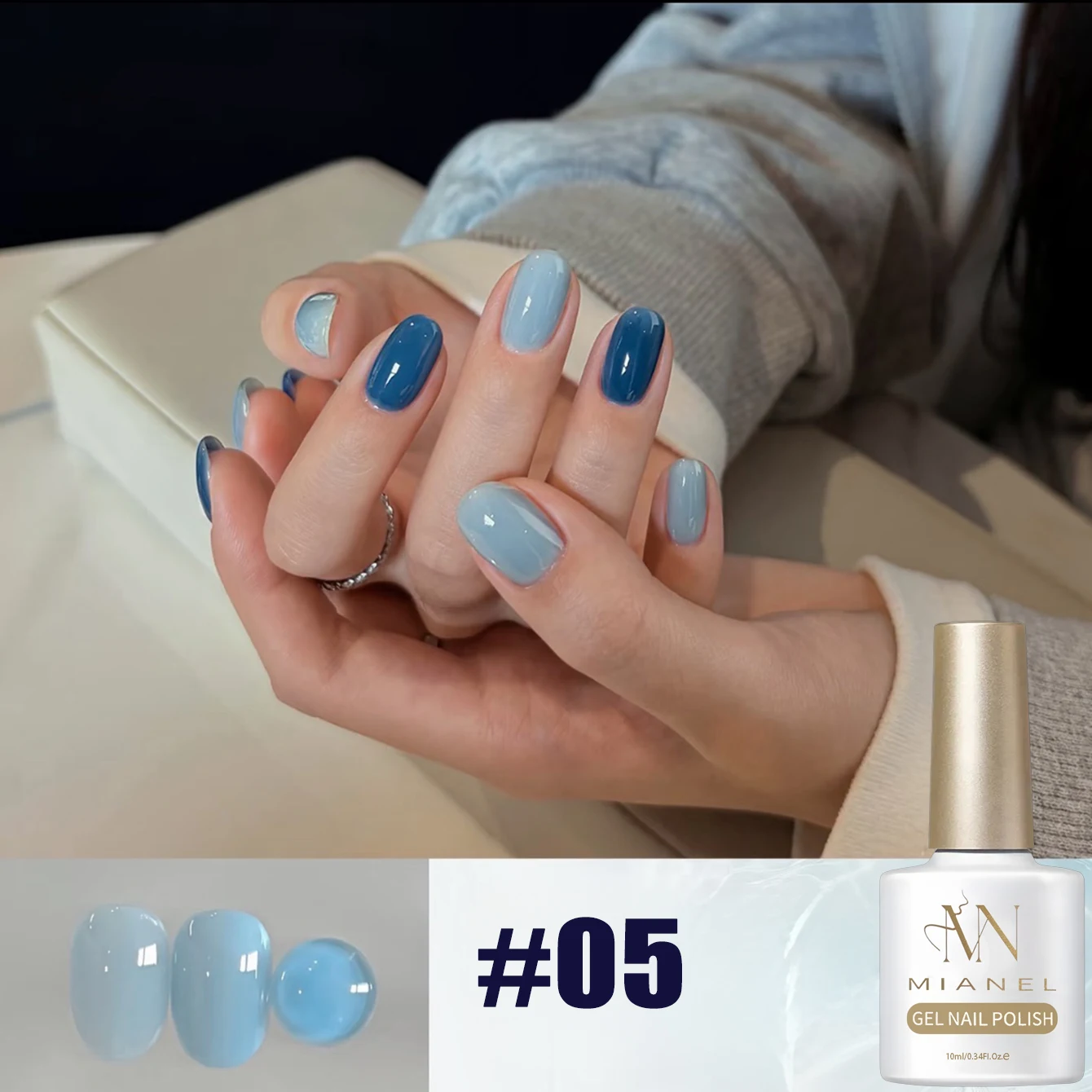 MIANEL 2026 Neues Pure Desire Blush Nagelgel, Aufhellendes Vielseitiges Eis-Transparentes Nude Pink Jelly Blush UV LED Maniküre-Gel – Detail 7