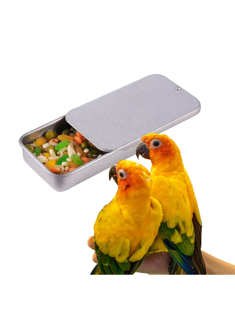 Mini Pet Bird Training Handheld Food Box Portable Outdoor Parrot Reward Feeding Box Easy To Store Bird Training Interactive Toys