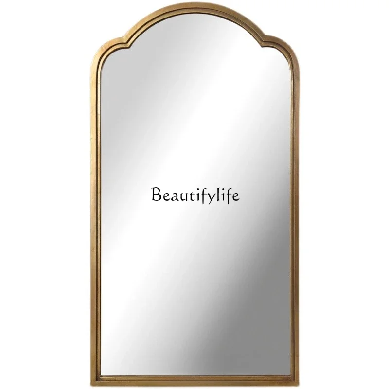 

LX49European light luxury retro floor mirror floor makeup mirror