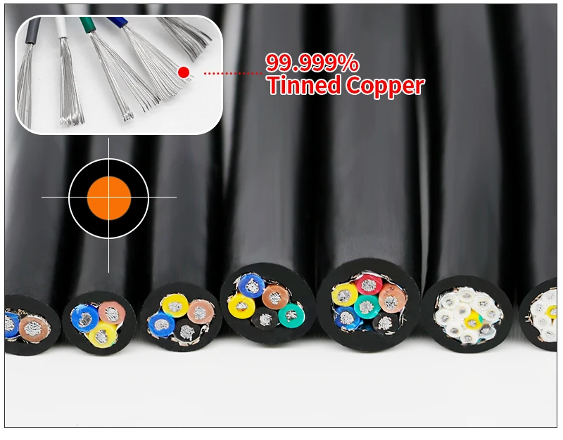 Power Strips Spain Extension Power Cord Extension Cable Shielded Anti-interference Flexible Electric Wire Audio Signal Control