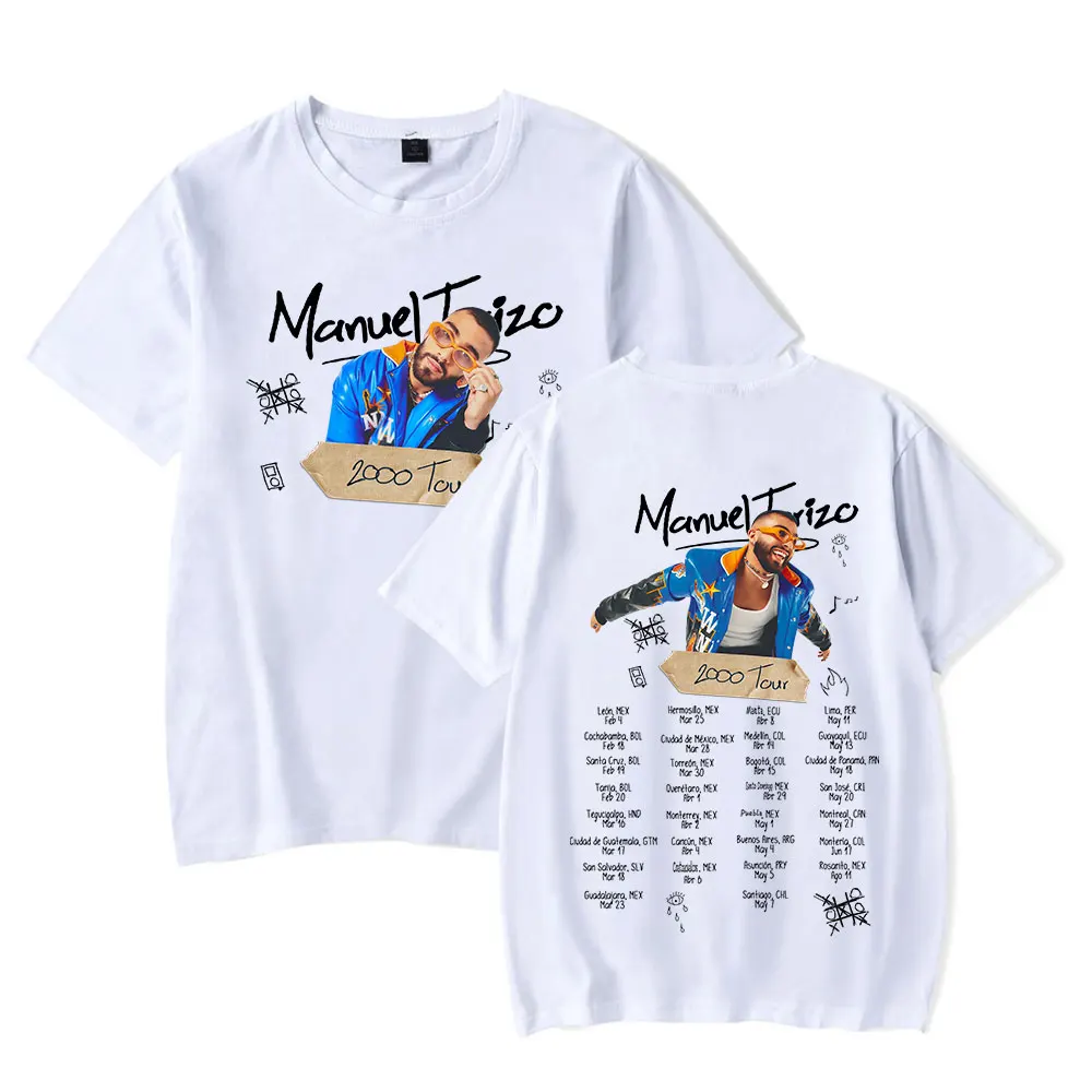 Manuel Turizo 2000 Album Tour Merch T-shirts Unisex Fashion Funny Casual Short Sleeve Streetwear