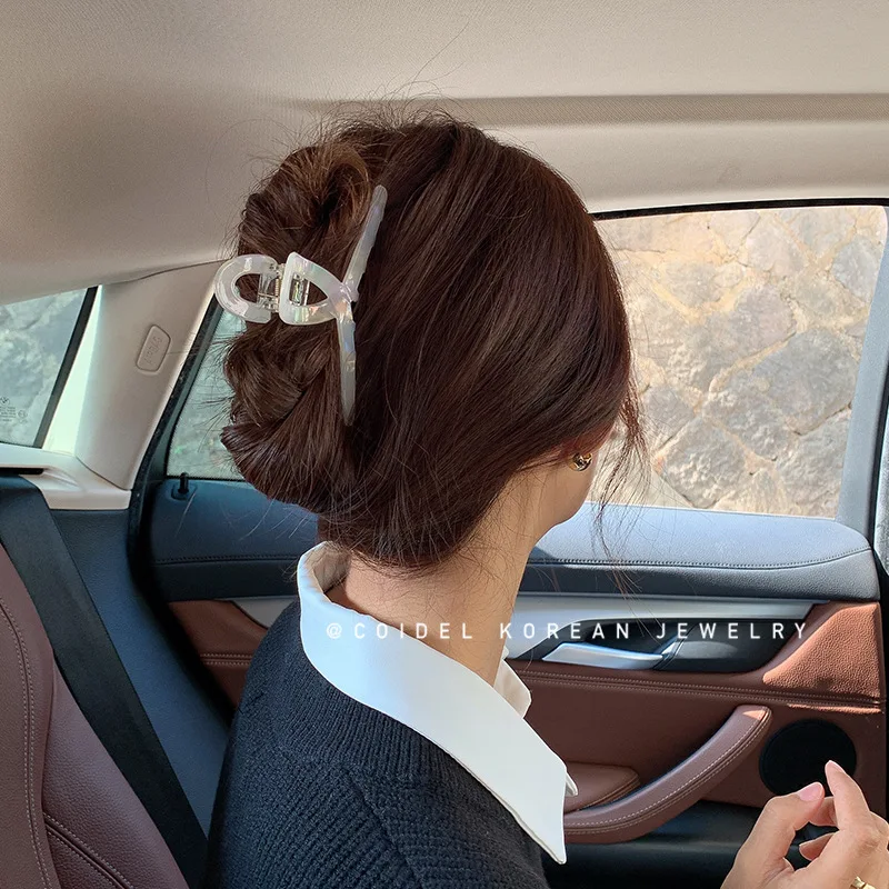 

1 шт. Премиальная ацетатная заколка для волос в корейском стиле, французский дизайн, в оттенках русалки, для хвоста на затылке, для женщин, трансграничная поставка