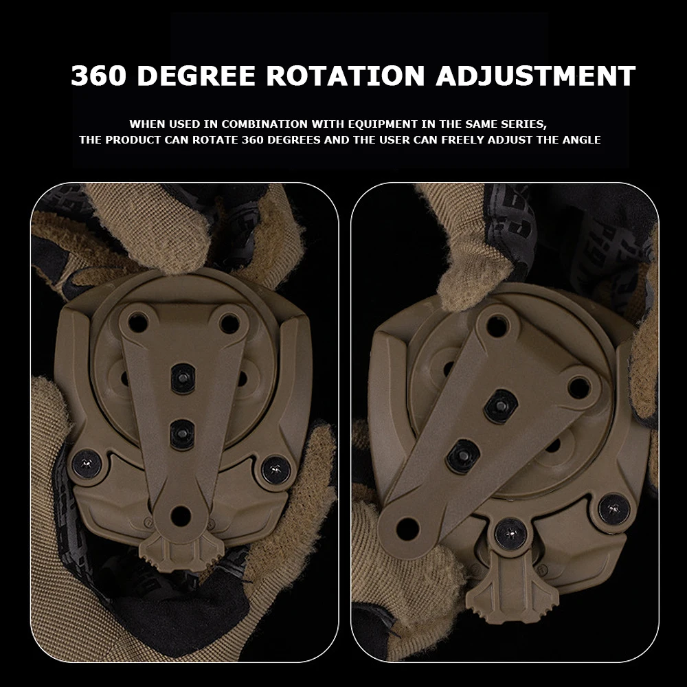 Hunting Holster Adapter Quick Connect Mounting System for Holsters,Mag Pouch and Tactical Duty Gear, 360 Degree Gun Holster Base