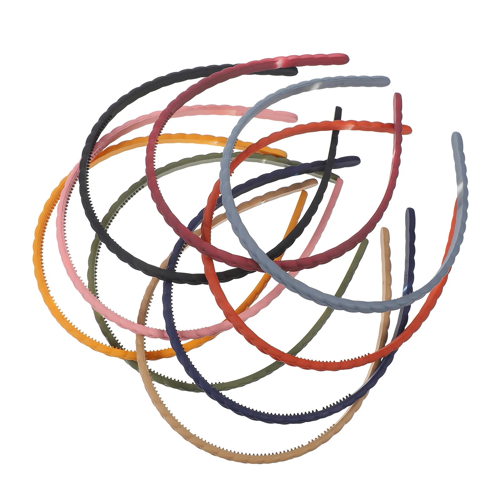 

9Pcs Frosted Plastic Hairband Elegant Simple Headband for Girls Women Stylish Hair Hoop Hair Accessory Party Gift