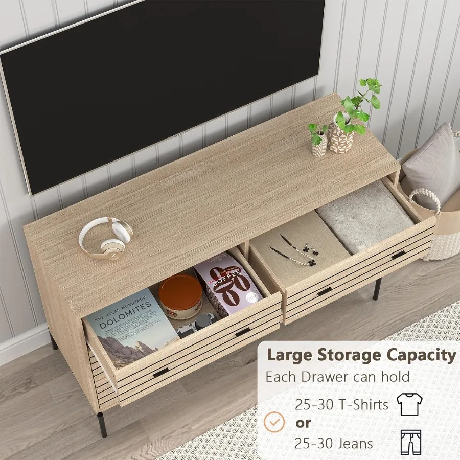 خزانة مزدوجة مكونة من 6 أدراج لغرفة النوم، خزانة خشبية مع حامل معدني قوي، خزانة ذات أدراج حديثة لمدخل غرفة المعيشة #3