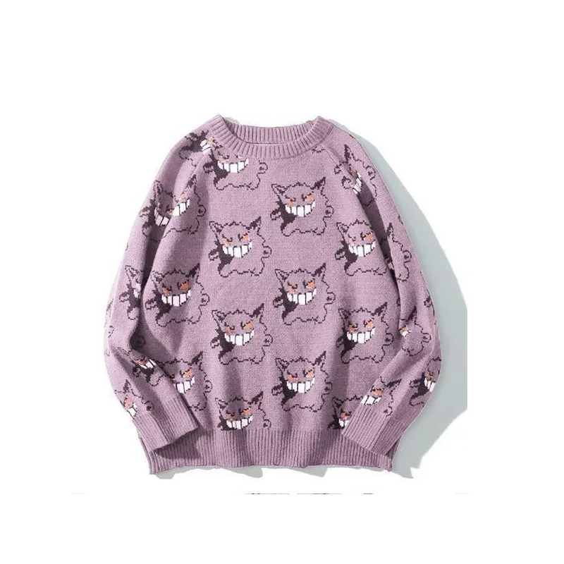 Halloween sweater autumn winter new long-sleeved monster Jacquard loose lazy wind couples, sweater