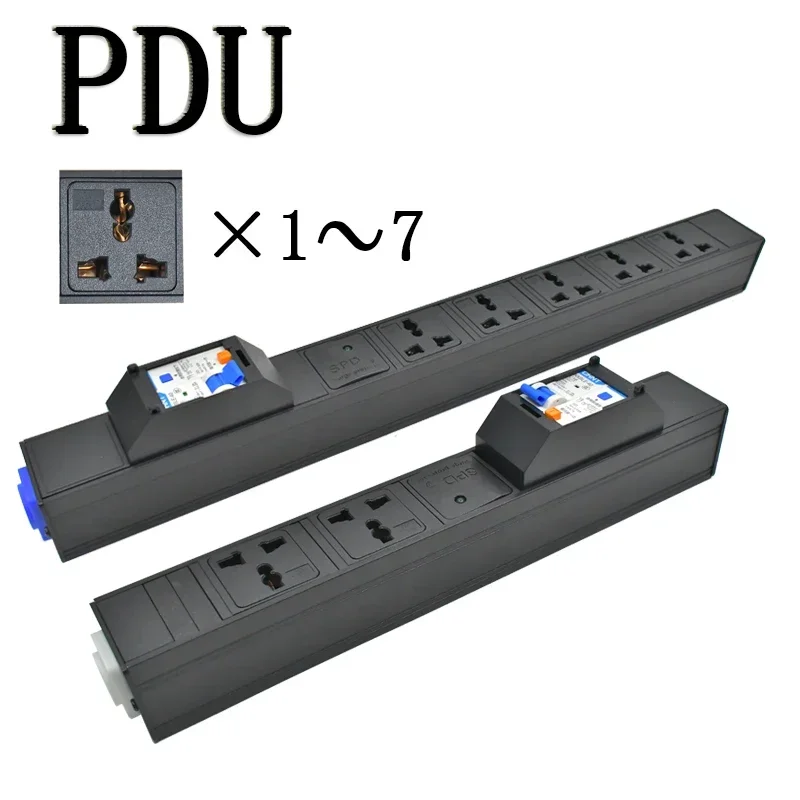 PDU Power Strips Schuko Powerlink box audio 3P Aviation plug1-7AC universal  SOCKET Short circuit switchl with Surge protection