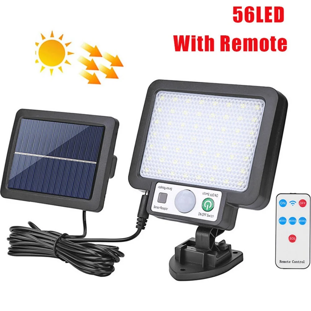 LED Solar Split Wall Lamp 3 Mode Waterproof Motion Sensor Lamps Garden Street Lighting Solar Lamp For Garden Security Wall Light