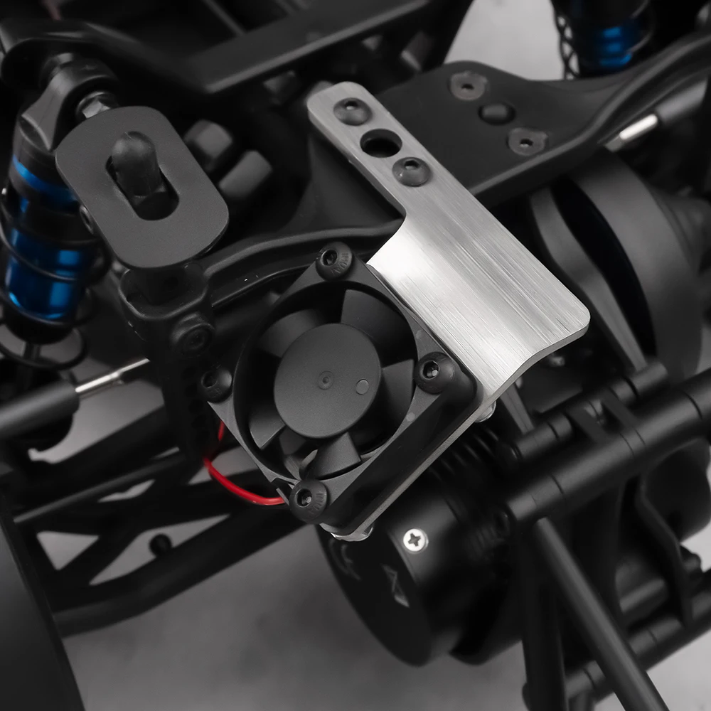 AXSPEED الفولاذ المقاوم للصدأ حامل مروحة التبريد 30*30 مللي متر المبرد قوس ل 1/10 RC فريق السيارات المرتبطة DR10 ترقية أجزاء #6