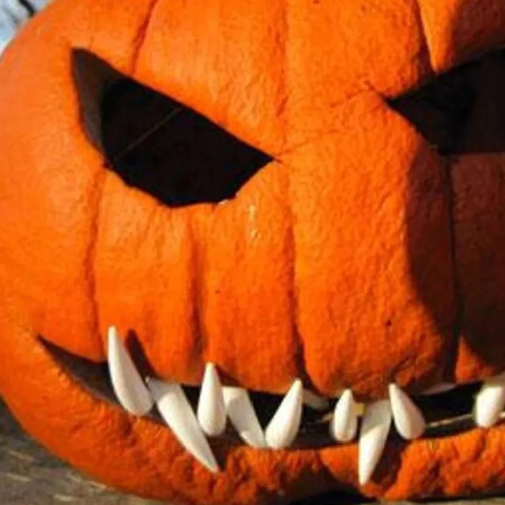 

Spooky Party Supplies Pumpkin Dentures Halloween Ornaments Piranha Scary Monster Teeth