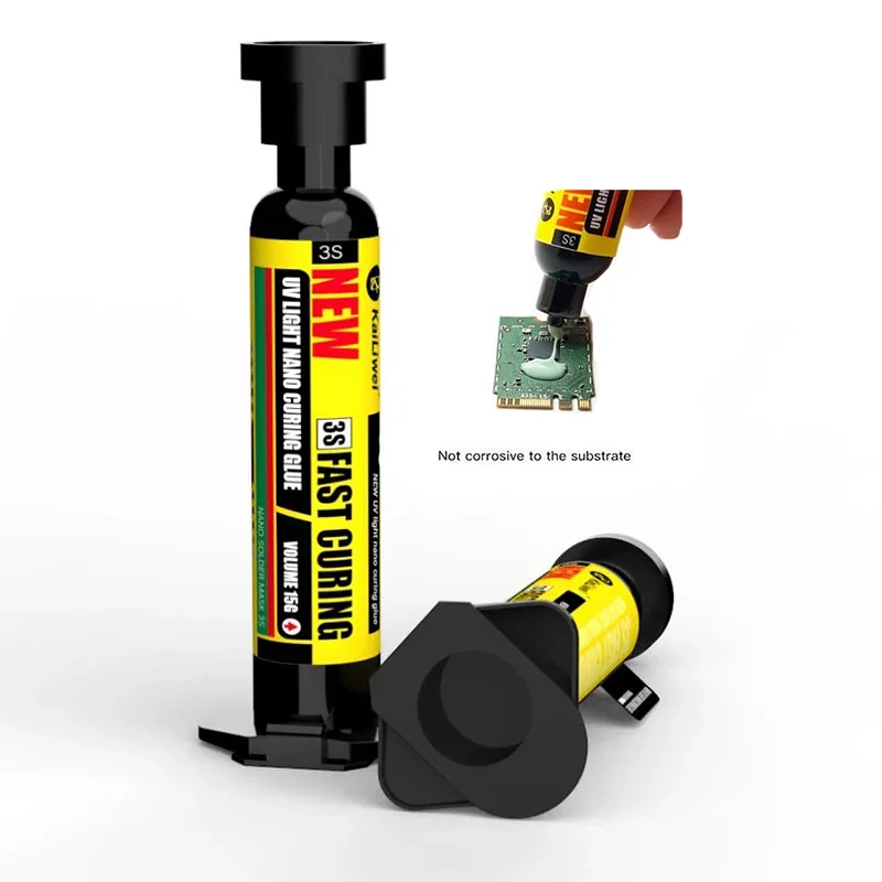 Kailiwei Flywire 3S Nano UV Quick-Drying Oil for Fixing Tail Plug Screw Stud Solder Pad Solder Resistance Mainboard Repair Tool