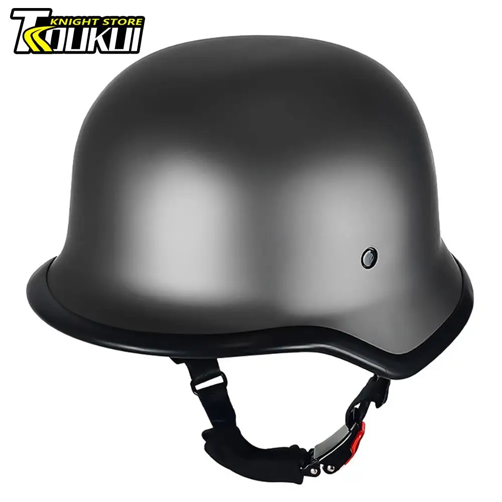 Motorcycle Helmet Retro Cycling Helmet Casco Moto Helmet Half Face Men Women Vintage German Classic DOT Approved Casco Moto