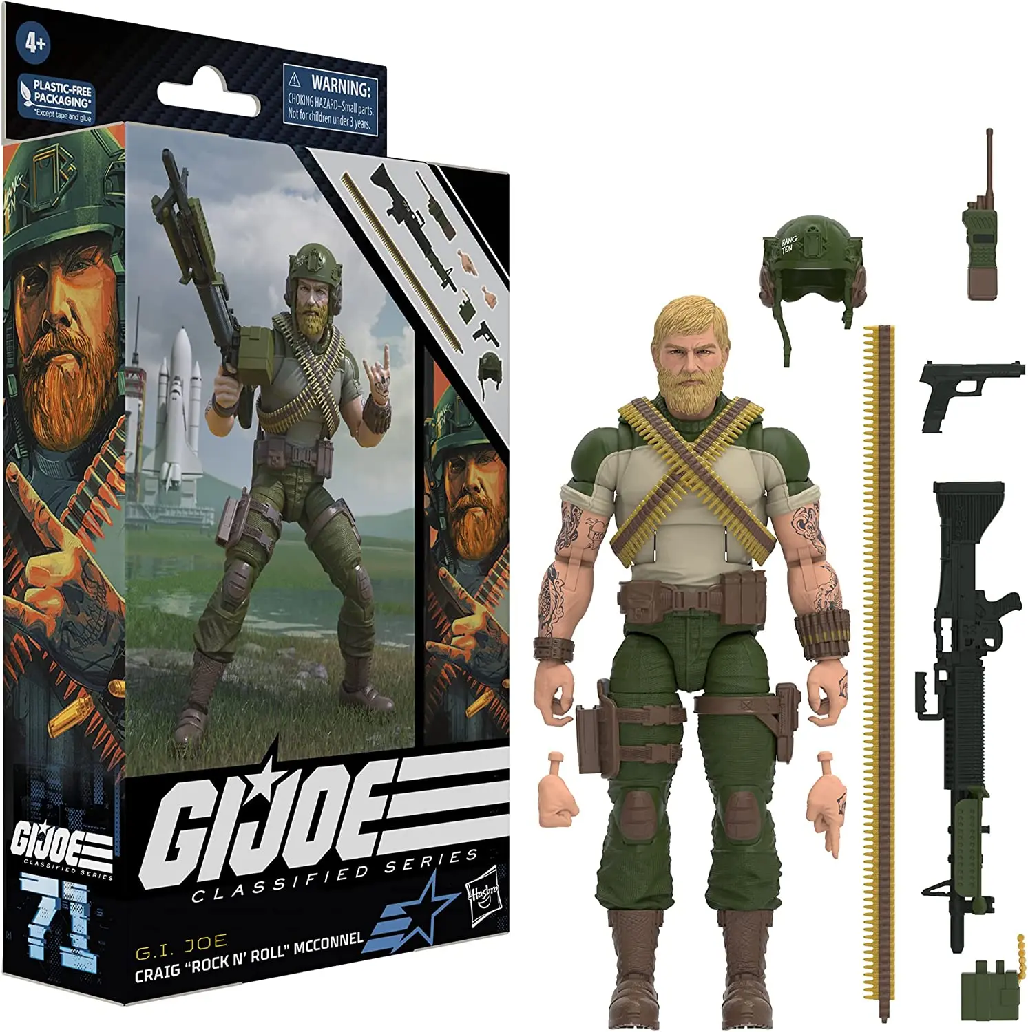 Genuine G.I.Joe GIJoe Shipwreck ,Dvaid L Bazooka Katzenbogen ,Craig Rock N Roll Mcconnel, Cobra Copperhead Action Figure 6in