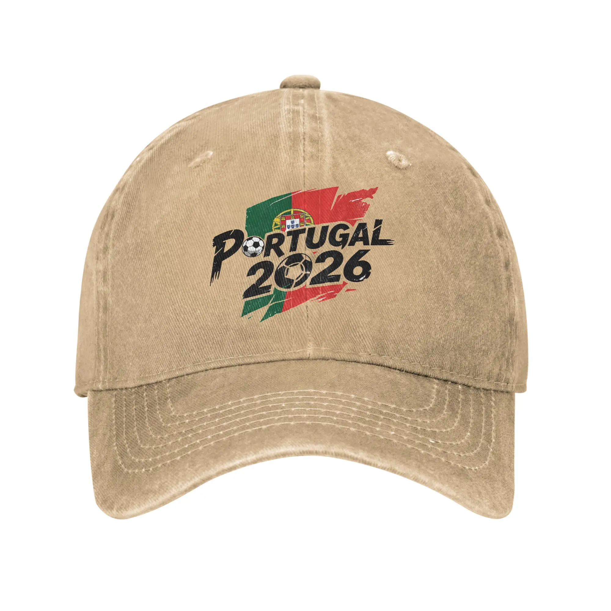 Portugal Football Match 2026 Baseball Caps Distressed Washed Usa Canada Mexico Soccer Snapback Hat Unisex Summer Hats Cap
