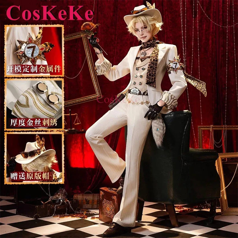 أزياء CosKeKe Norton Campbell/Prospector التأثيرية لعبة الهوية الخامس تحت الحقيقة أزياء موحدة ملابس لعب الأدوار