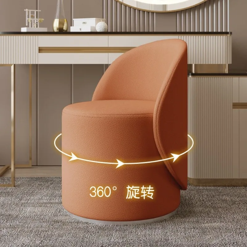 Rotary dressing stool, makeup chair, home backrest stool makeup stool