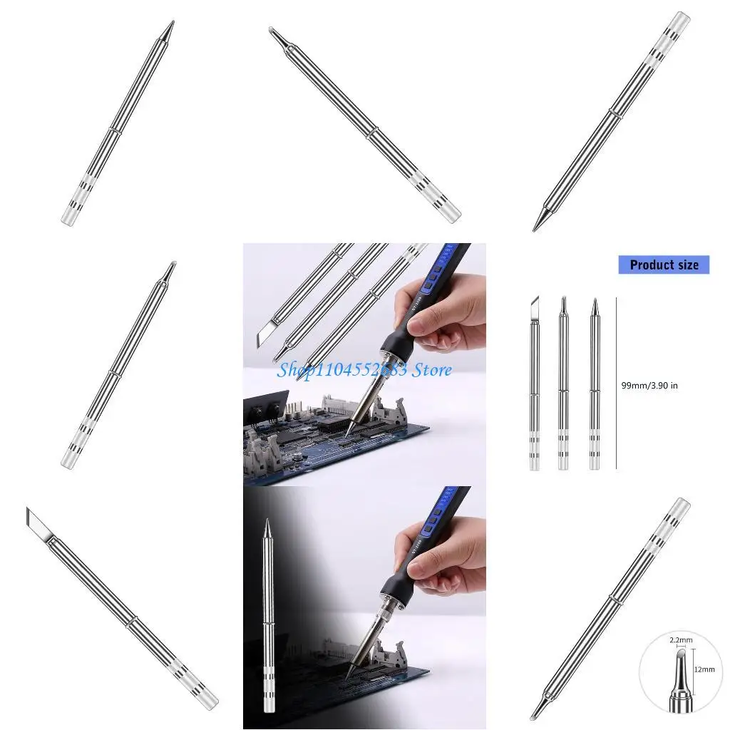 

Y6GD Industrial Soldering Iron Head Heat Resistant Welding Tip Optimized for TMultiple Model Soldering Station