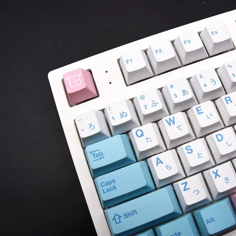 

Milk cover original height sublimation pbt keycap small full set 61/68/84/87/108/980