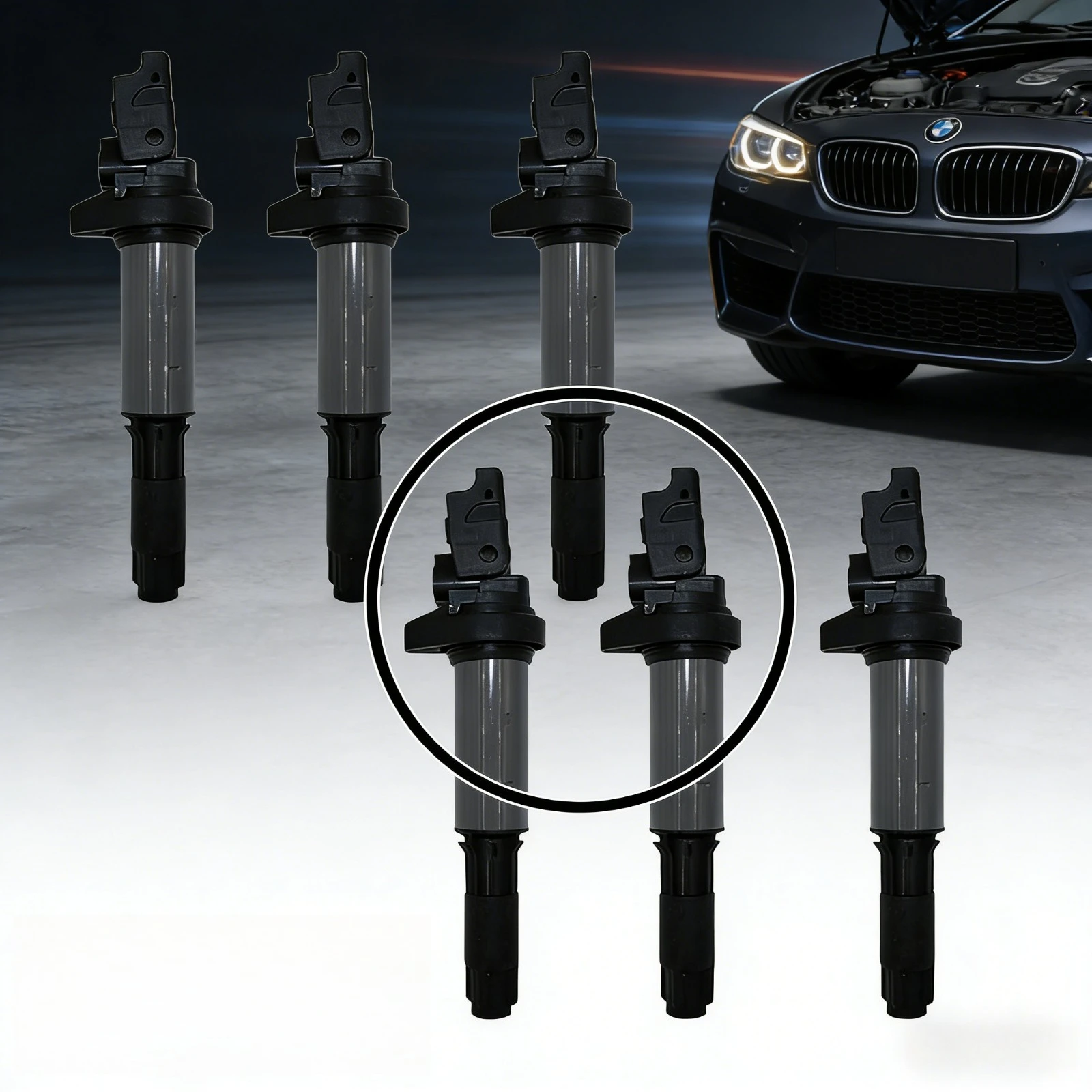 

6 шт. высококачественных термостойких катушек зажигания UF522 для большинства бензиновых автомобилей и пикапов. Компоненты системы зажигания двигателя.