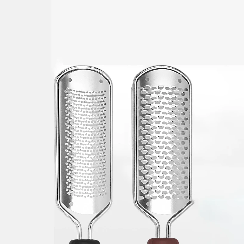 مبرد قدم من الفولاذ المقاوم للصدأ مسامير القدم على الوجهين وإزالة الجلد الميت، مطحنة القدم، فرك لوحة القدم