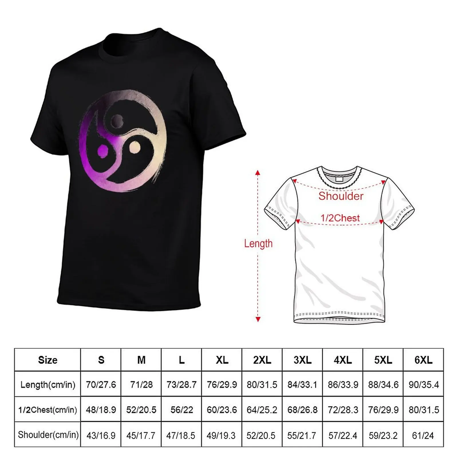 تي شيرت BDSM Triskelion Asexual Ace Aro Demi Pride تي شيرت للرجال من القطن الناعم الأساسي تي شيرت تي شيرت