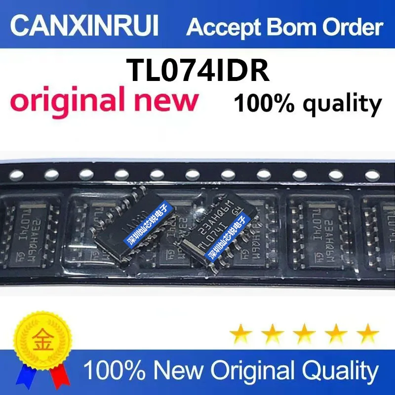 (5-100pieces)Brand New Original TL074I TL074IDR SMD SOP14 Quad Operational Amplifier IC