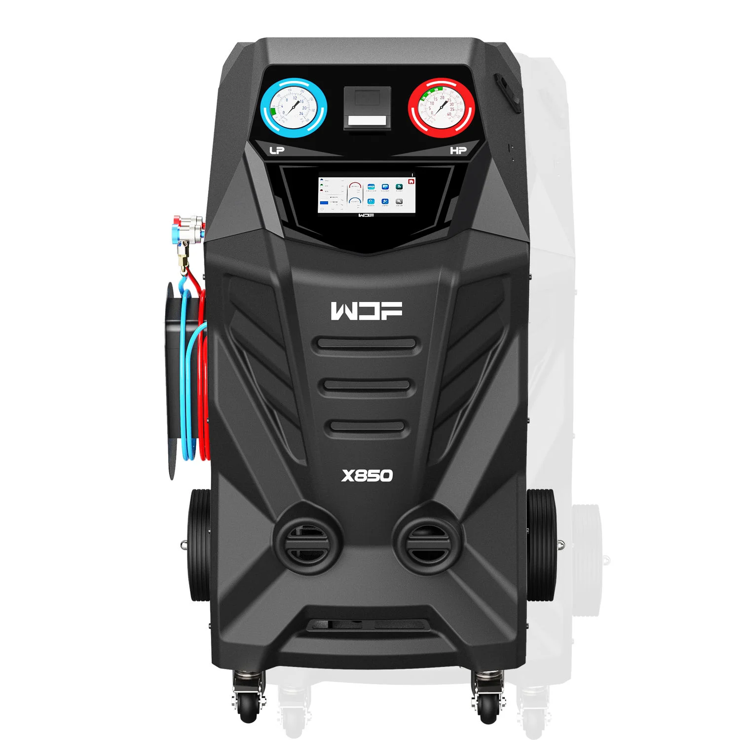 X850 Heavy-Duty Automatic Refrigerant Recovery Machine for Buses Car Care Equipment for Automotive Air Conditioning Maintenance