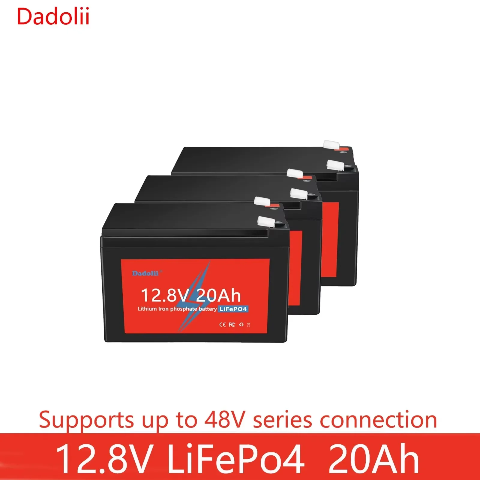 New 12V 20Ah LiFePo4 Battery Lithium Iron Phosphate 12V 24V LiFePo4 Rechargeable Battery for Kid Scooters Boat Motor No Tax