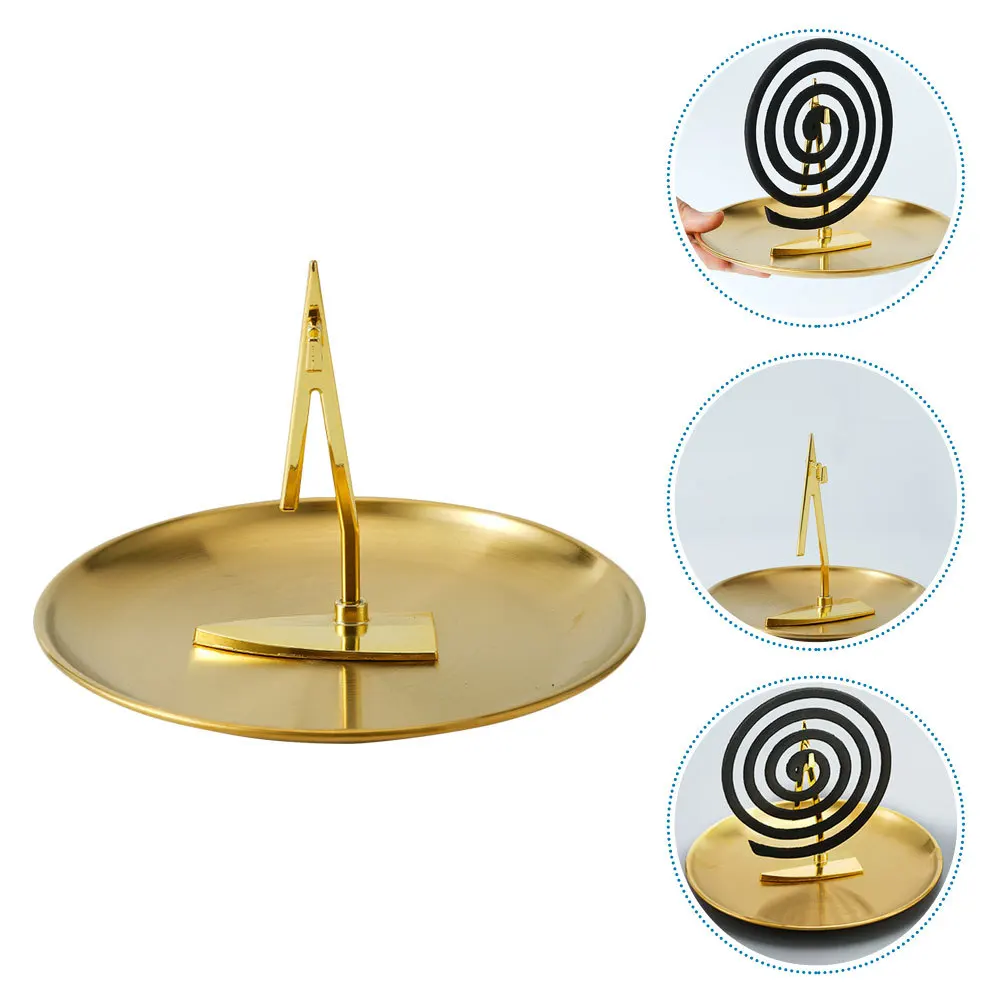 

1Set Metal Stand Fireproof Decorative Bedroom Patio Deck Incense Smoke Release Holder