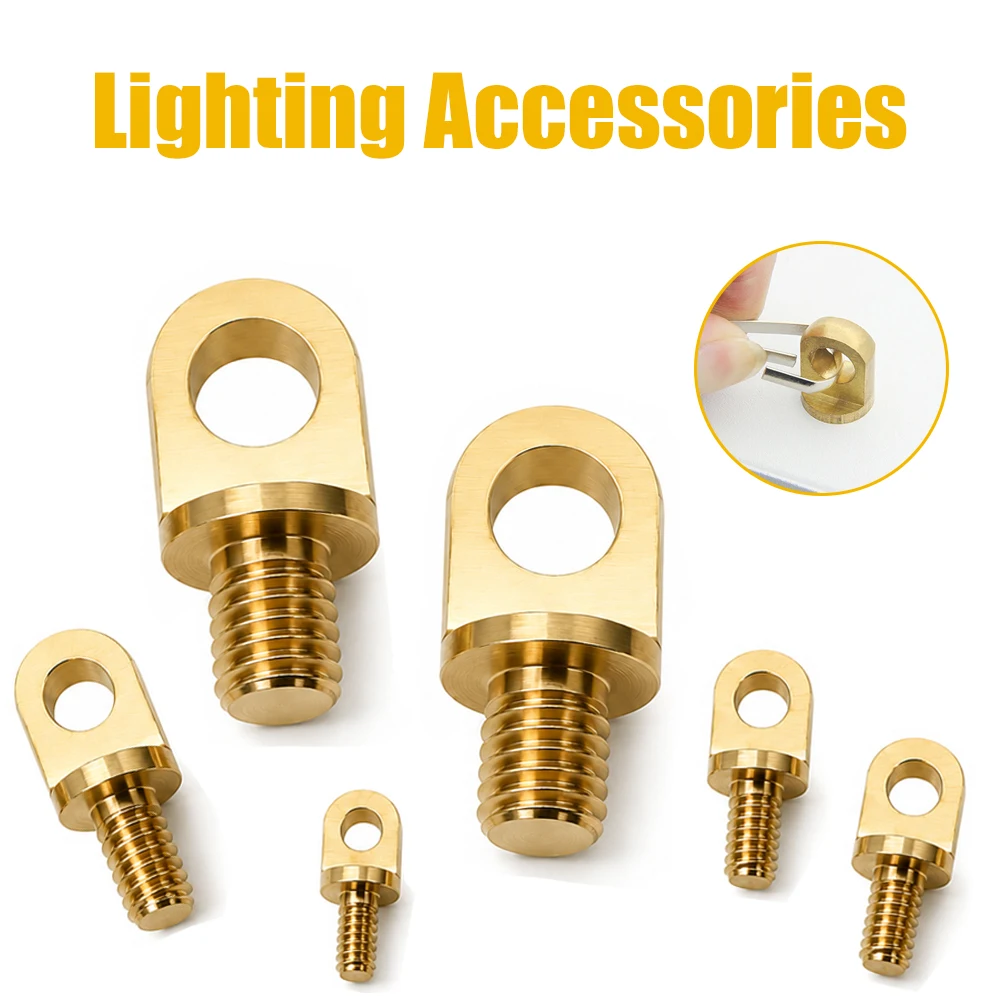 10-100PCS Brass Lifting Ring Copper Pillar Screws Lamp Screws & Hardware DIY Accessories & Lamp Connectors M3-M10 Teeth