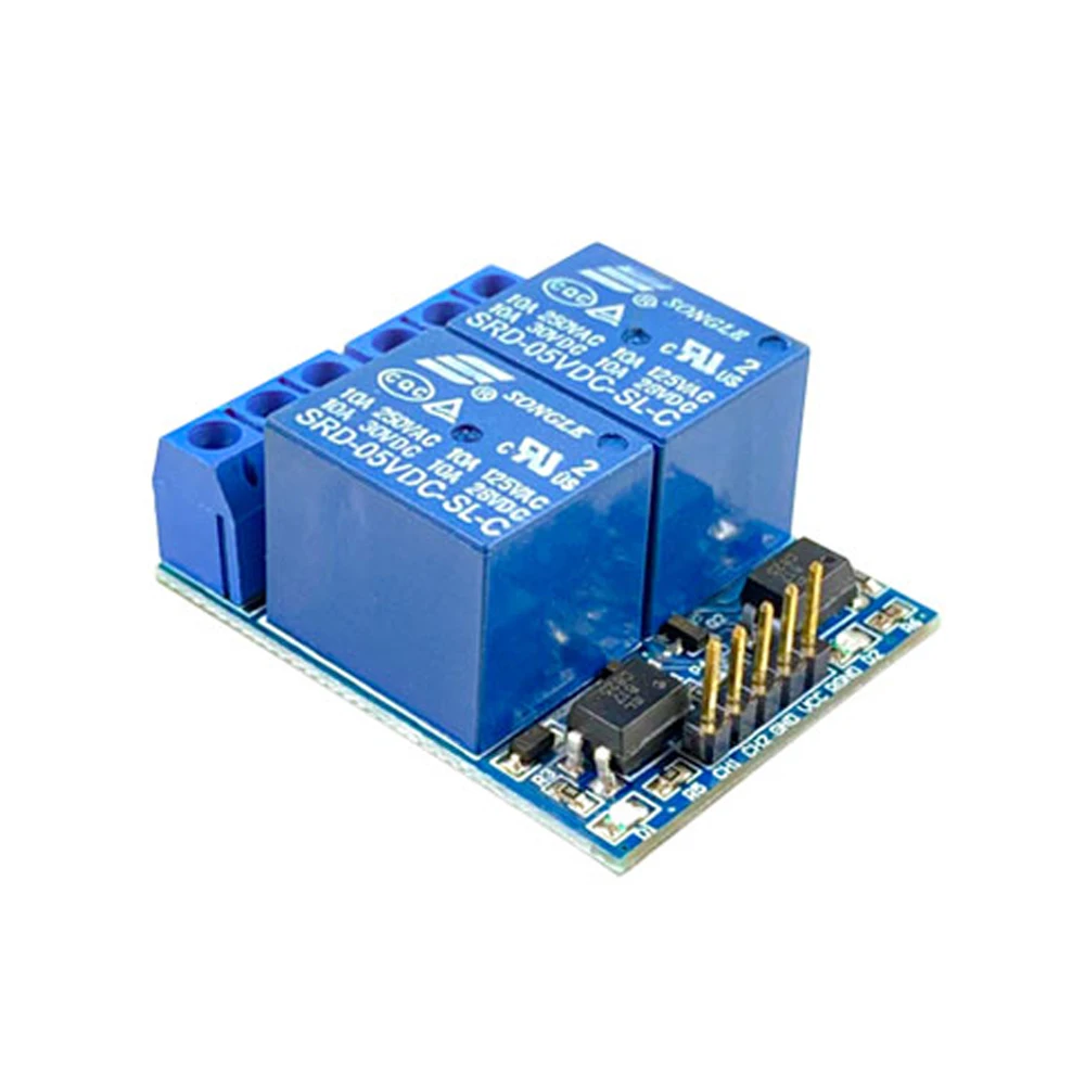 

5V/12V 2 Way Relay Module with Optocoupler Isolation Switch Expansion Board Relay Module Suitable for 3.3V/5V MCU TTL