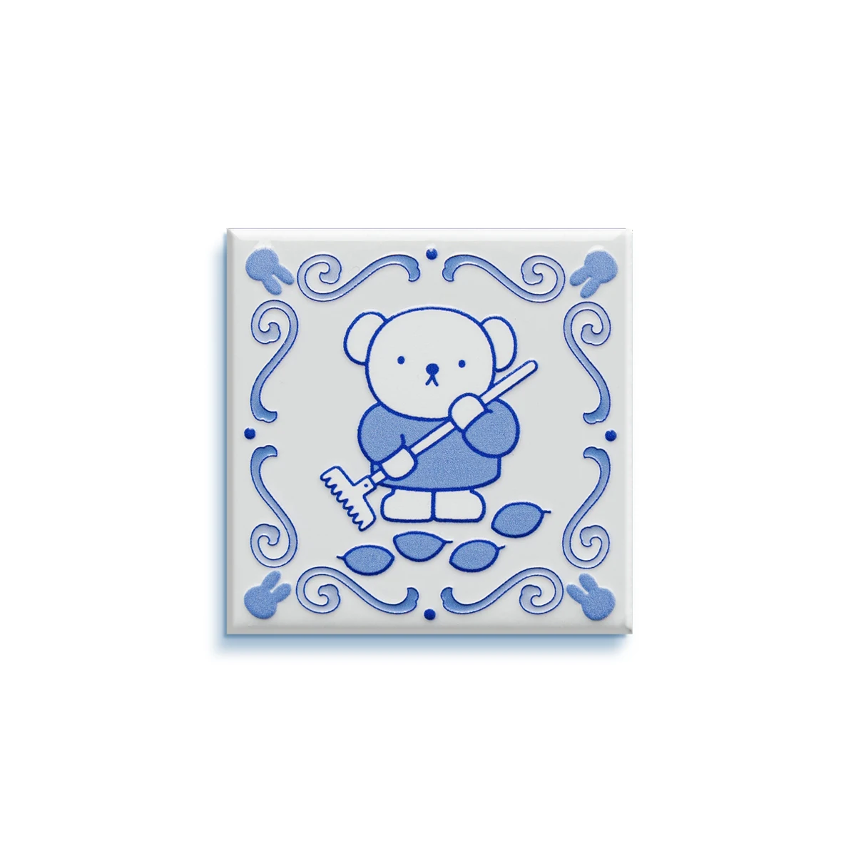 Miffy koelkastmagneet, keramische koelkastmagneet uit Jingdezhen, decoratief ontwerp met personages, Barbara, Boris, Poppy, Dan, Snuffy, Miffy.