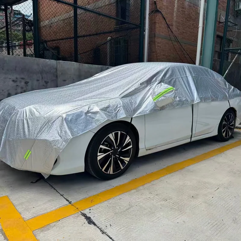 Universeller 2-in-1 Ganzjahres-Auto-Windschutzscheiben-Halbabdeckung Wasserdichter UV-Sonnenschutz Anti-Schnee-Frost-Eis Windschutzscheibenschutz für Limousinen – Detail 5