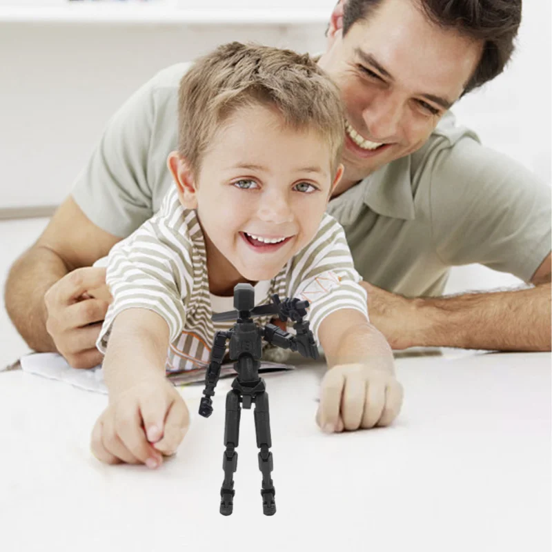 Lucky 13 Figure Toys Manichino 3D Stampato Mobile Shapeshift Robot Action Figuras Manichino fai da te Giocattoli di decompressione per i regali del ragazzo