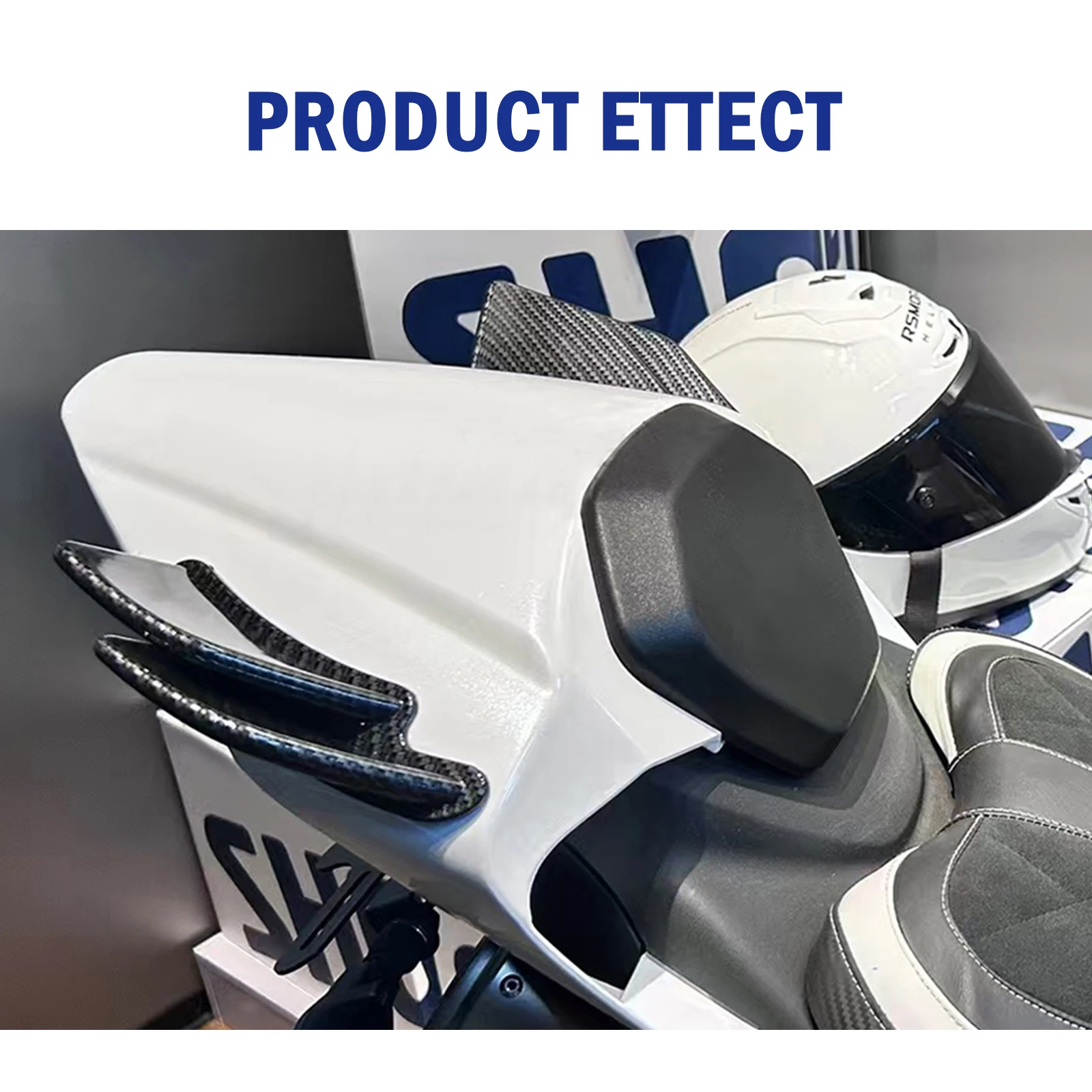 For CFMOTO 450 SR 450SRS 2022-2025 450SR Winglet  Tail Downforce Naked Spoiler Fixed Fairing Wing Deflector Motorcycle Parts