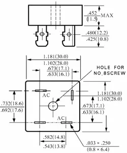 1PCS KBPC5010 Single-phase rectifier bridge  50A 1000V