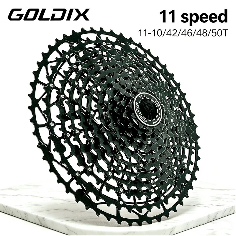 

GOLDIX 11-speed cassette hg For Shimano 11 40t 42t 46t 48t 50t 52t cassette 11 speed ultralight hollow Mountain bike cassette