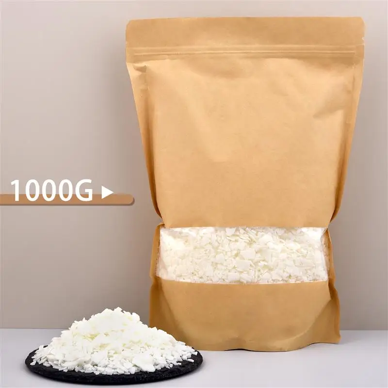 Material de parafina de cera de soja pura, pigmentos de núcleo de cera de preoy, aromaterapia, cera de parafina pura, velas artesanales hechas a mano, 100/500g/1kg