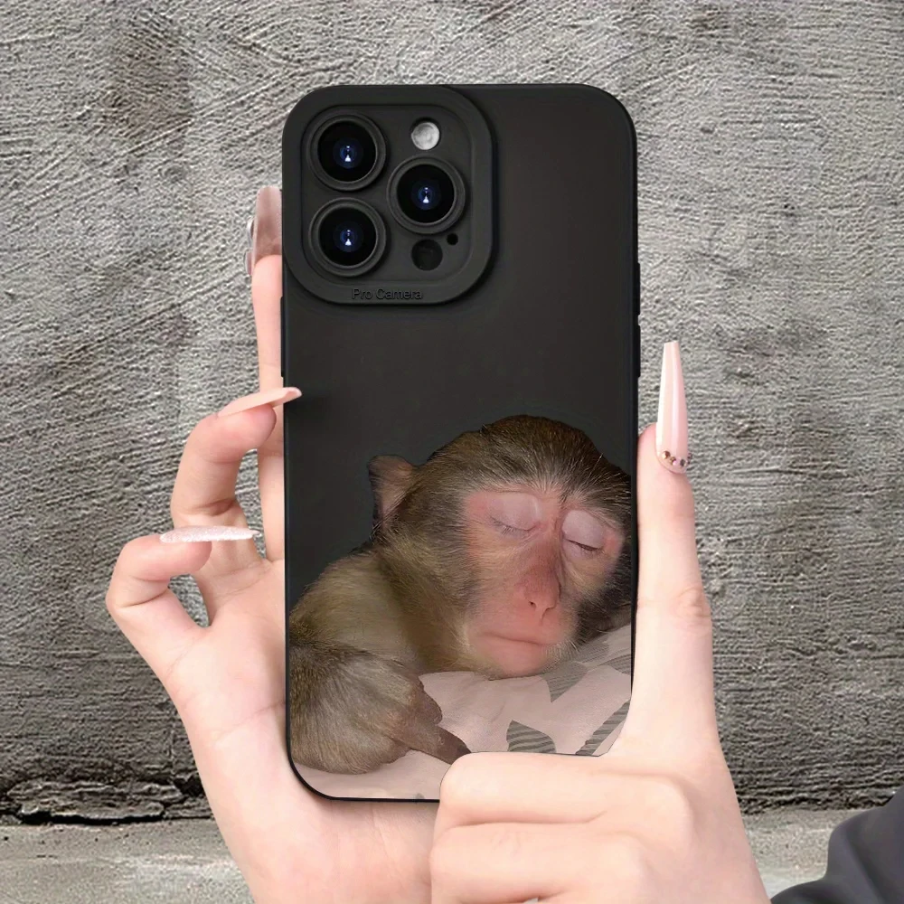 Funny Monkey MEME Phone Case For iPhone 16 15 14 13 12 11 Pro Max XS X XR 7  8 Plus Mini SE 2020 2022 Camera Protective - AliExpress 202192403