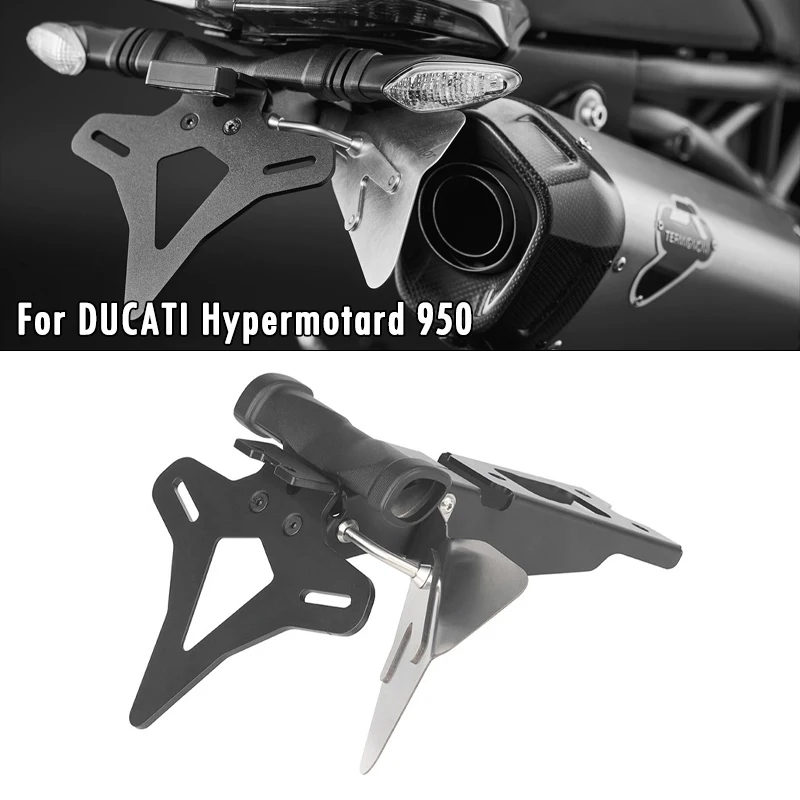 

Для DUCATI Hypermotard 950 SP 2019-2025 держатель номерного знака мотоцикла Fender Eliminator задний короткий хвост аккуратный кронштейн со светодиодом
