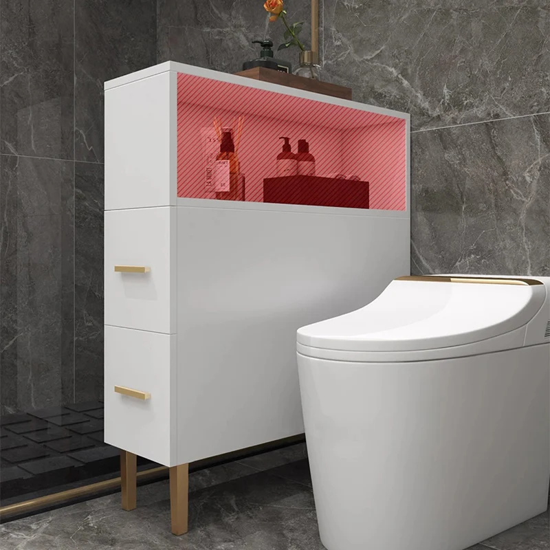 خزانة تخزين خشبية منظم أقسام المرحاض تطهير الطب خزانة حمام ورق فاخر أثاث منزلي Gabinete #6