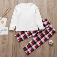 Family Matching Christmas Pajamas Sets Mother And Kids Pyjamas Deer Print Tops+Pants Xmas Sleepwear Baby Romper Pet Dog Clothes 4
