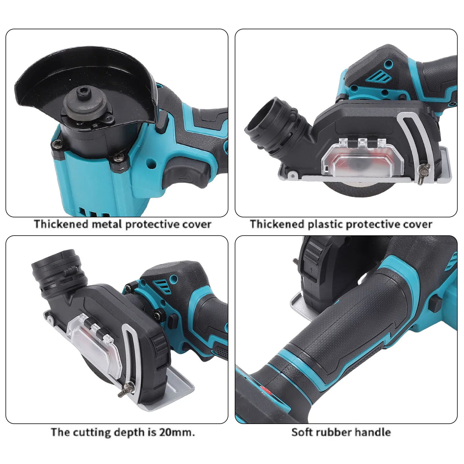 Small Circular Saw 3 Inch 800W 19000RPM Brushless Motor Cordless Cut Off Tool for Home Repair Cordless Small Circular Saw