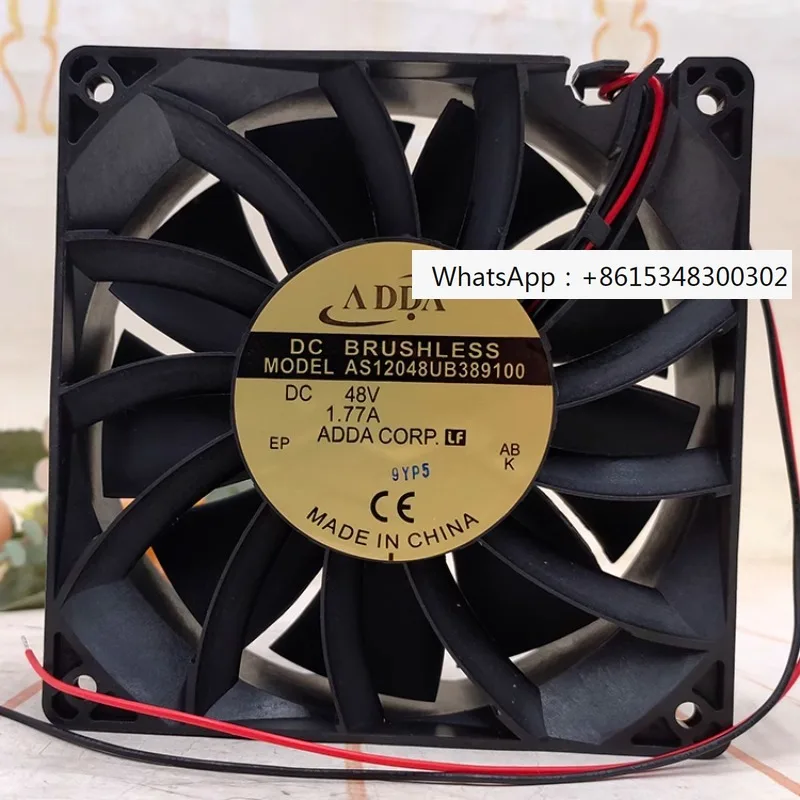 Original ADDA AS12048UB389100 48V 1.77A 12038 12cm/cm Cooling Fan