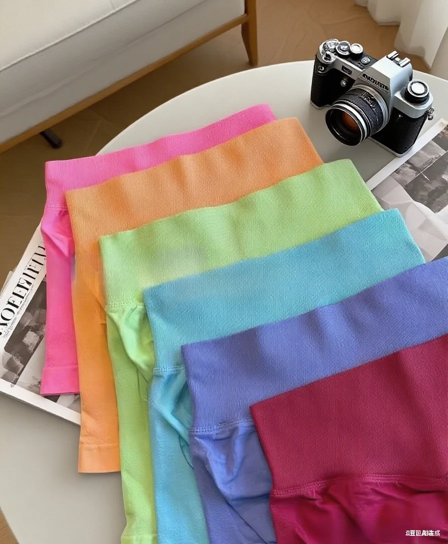 Pantalones cortos de Yoga de verano para entrenamiento CrossFit, Yoga, bicicleta, gimnasio, entrenamiento, chicas calientes, pantalones cortos transpirables sin costuras con culo rayado y acanalado bajo