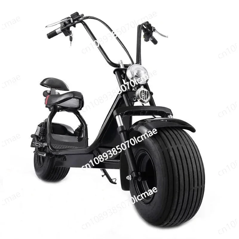 Electric Vehicle Two-Wheel Skateboard, Parent-Child Non-folding Bicycle, Adult Transportation Large Tire, Wide Tire, Battery Car